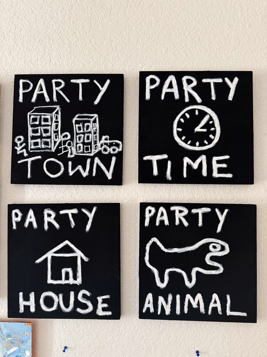 Party paintings by Tyler Ramsey